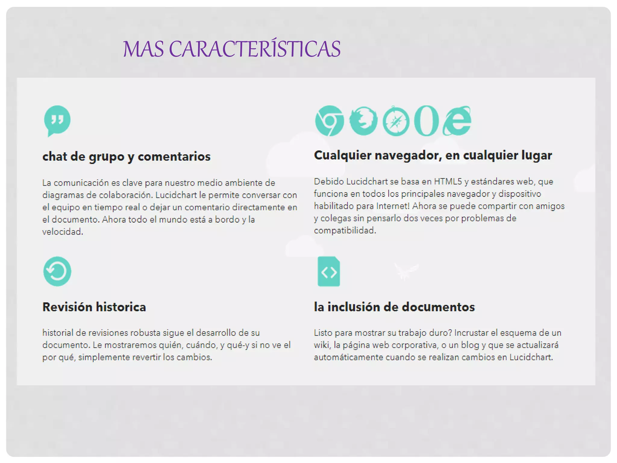 MAS CARACTERÍSTICAS