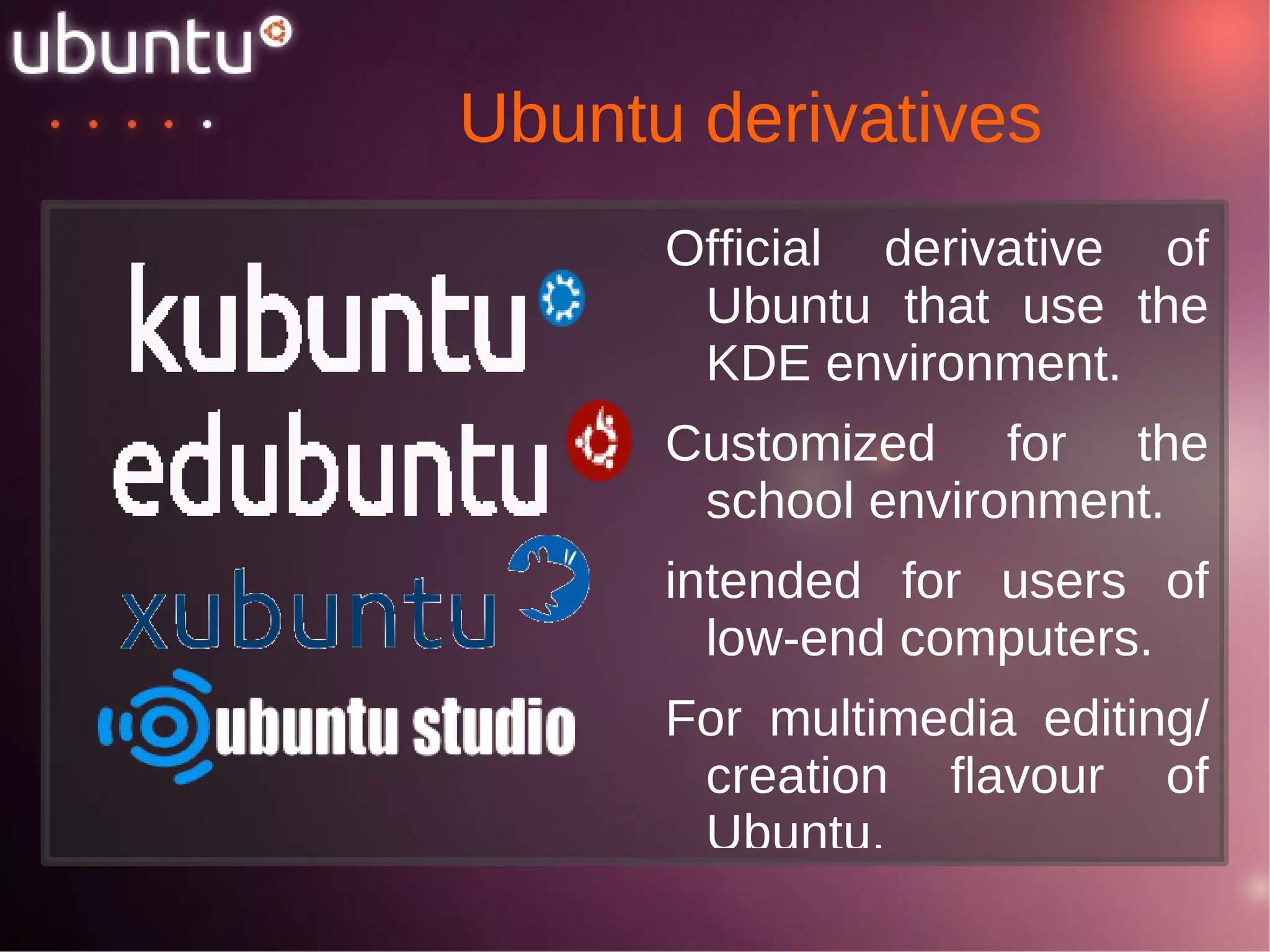 ubuntu – Linux for human being A brief History of UBUNTU 