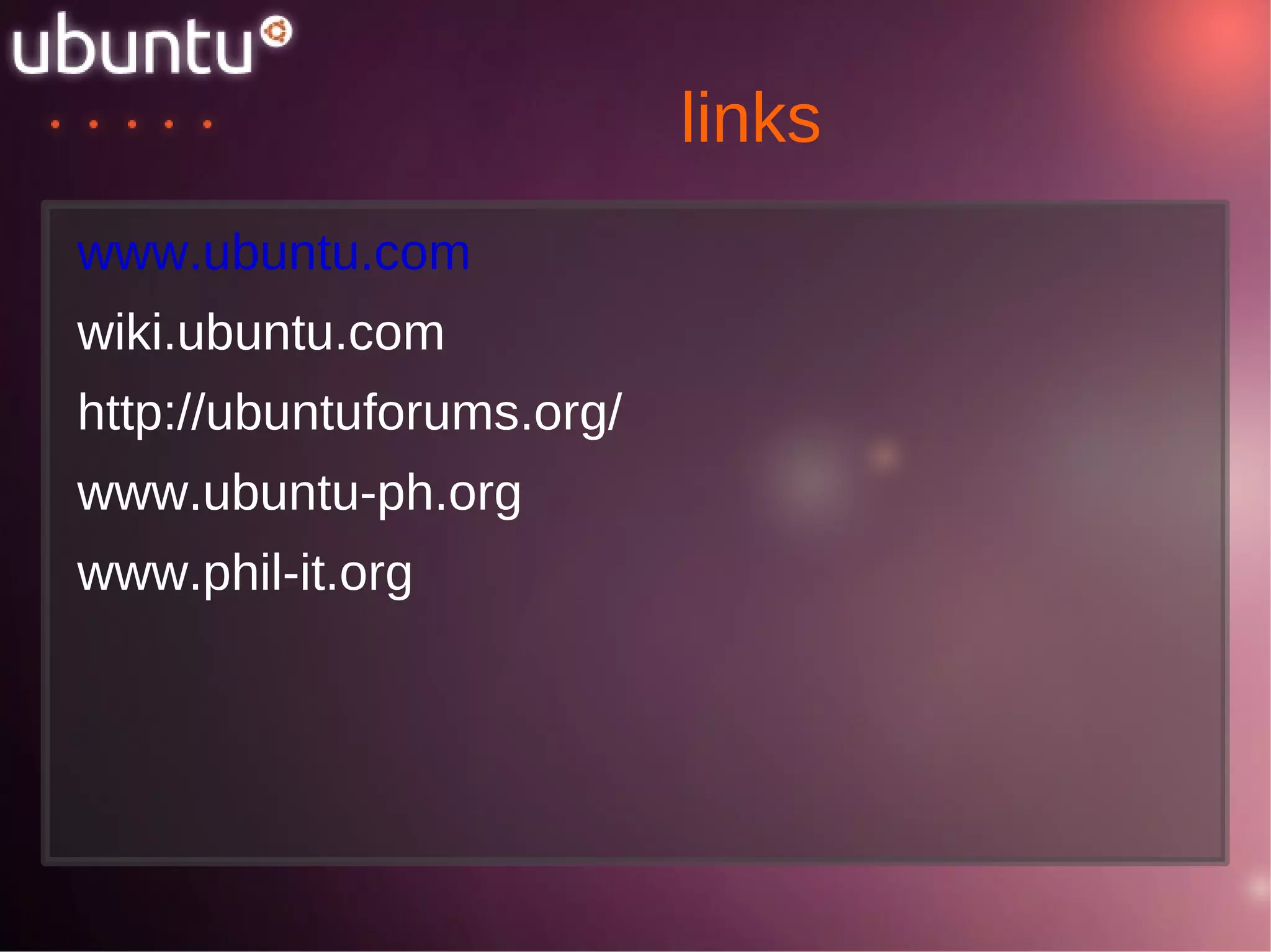 Key Differences between ubuntu & Microsoft Windows Ubuntu and Microsoft Windows can be differentiated by many characteristics such as cost, version release, security, customization, data storage, OS installation and software installation. 