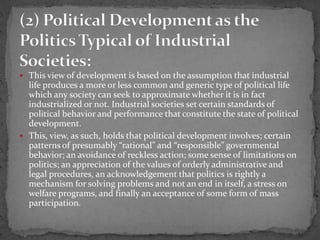 what is political development definition