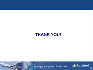 Creating the Equation for Growth
38
THANK YOU!
 