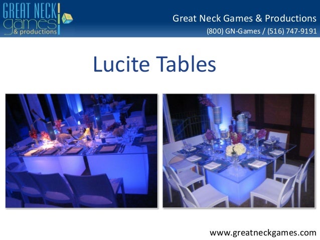 Lucite Tables Theme Event Planning By New York Event Specialists In S