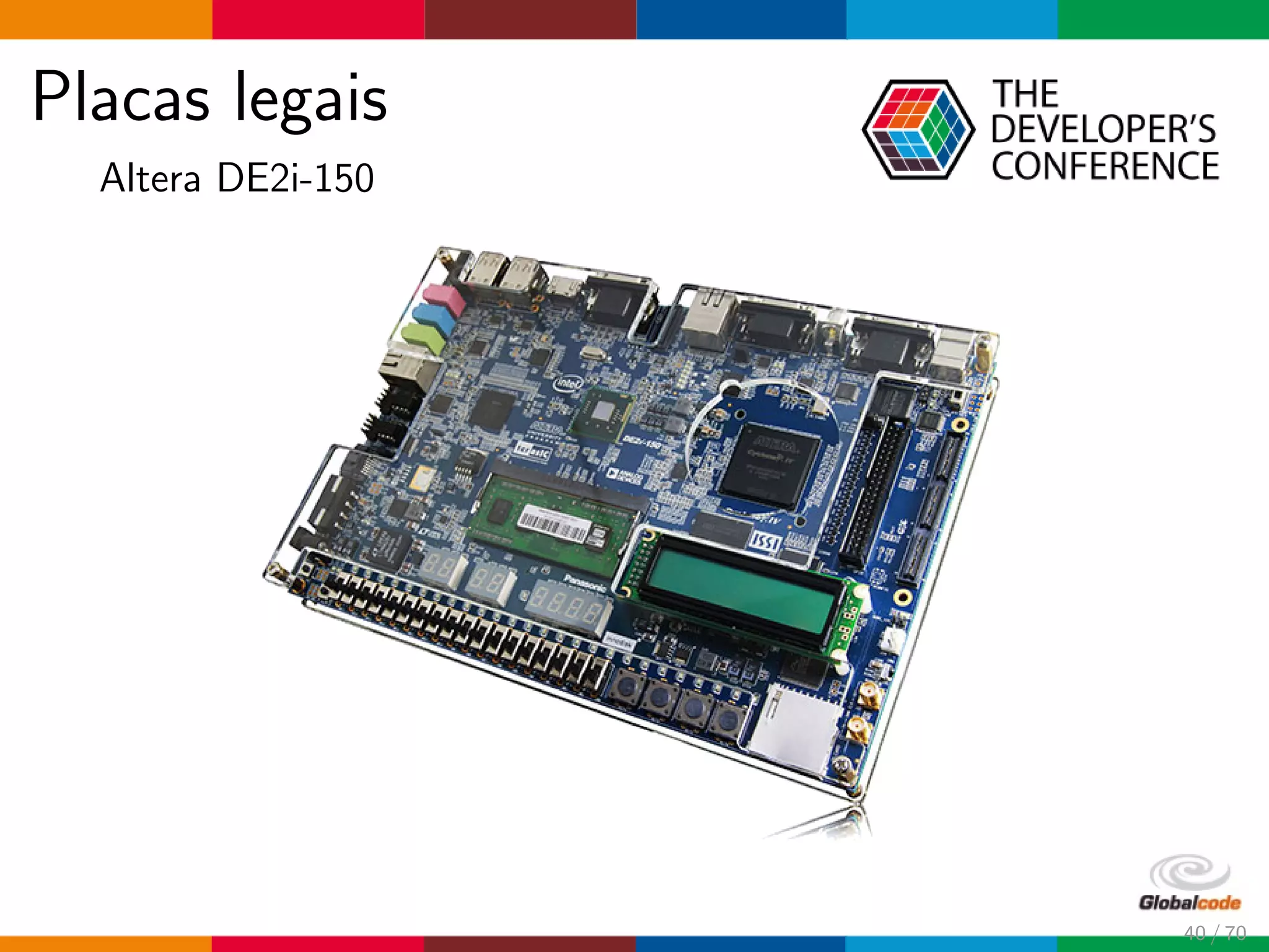 Placas legais
Altera DE2i-150
40 / 70
 