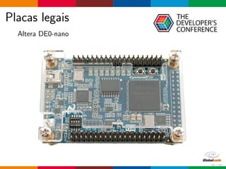 Placas legais
Altera DE0-nano
37 / 70
 