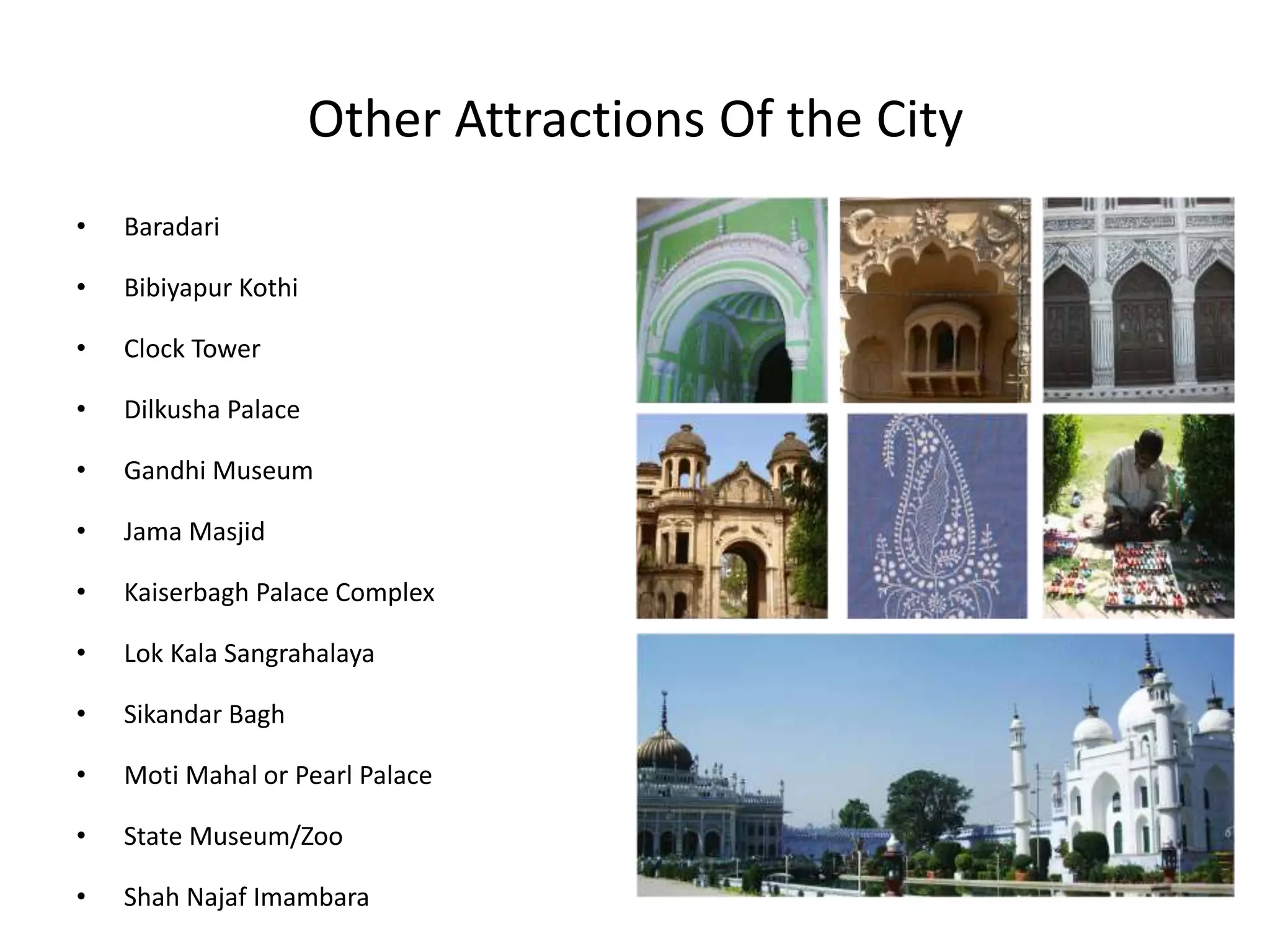 Lucknow- City of Nawabs | PPTX