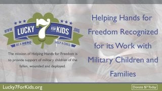 Lucky 7 For Kids Recognized For its Work with Military Children and Families | Scholarships for Military Dependent | Military Dependent Scholarships
