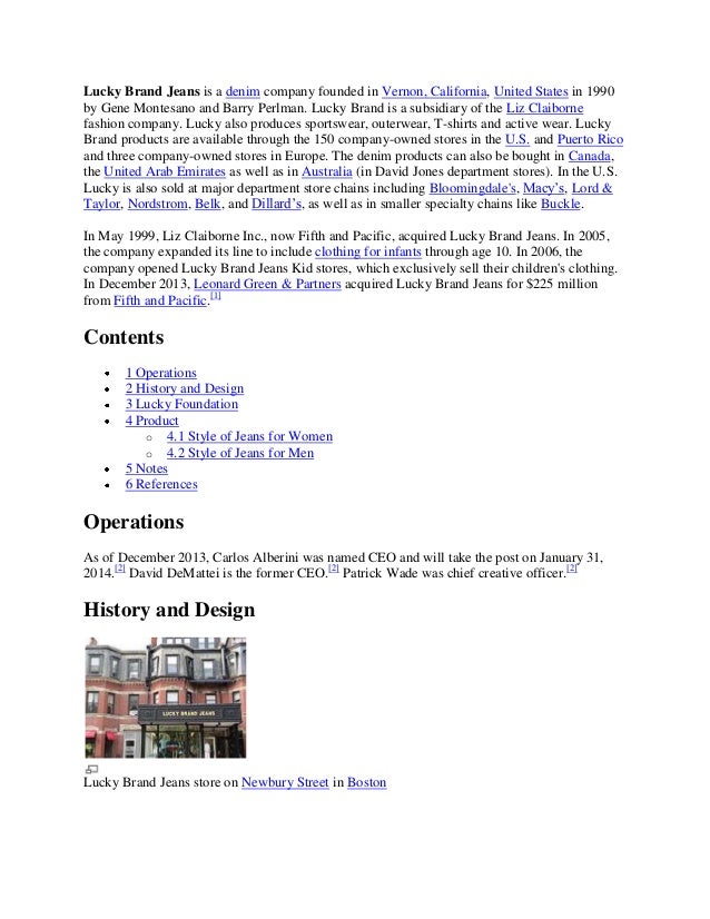 lucky brand newbury st