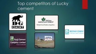 Top competitors of Lucky
cement
 