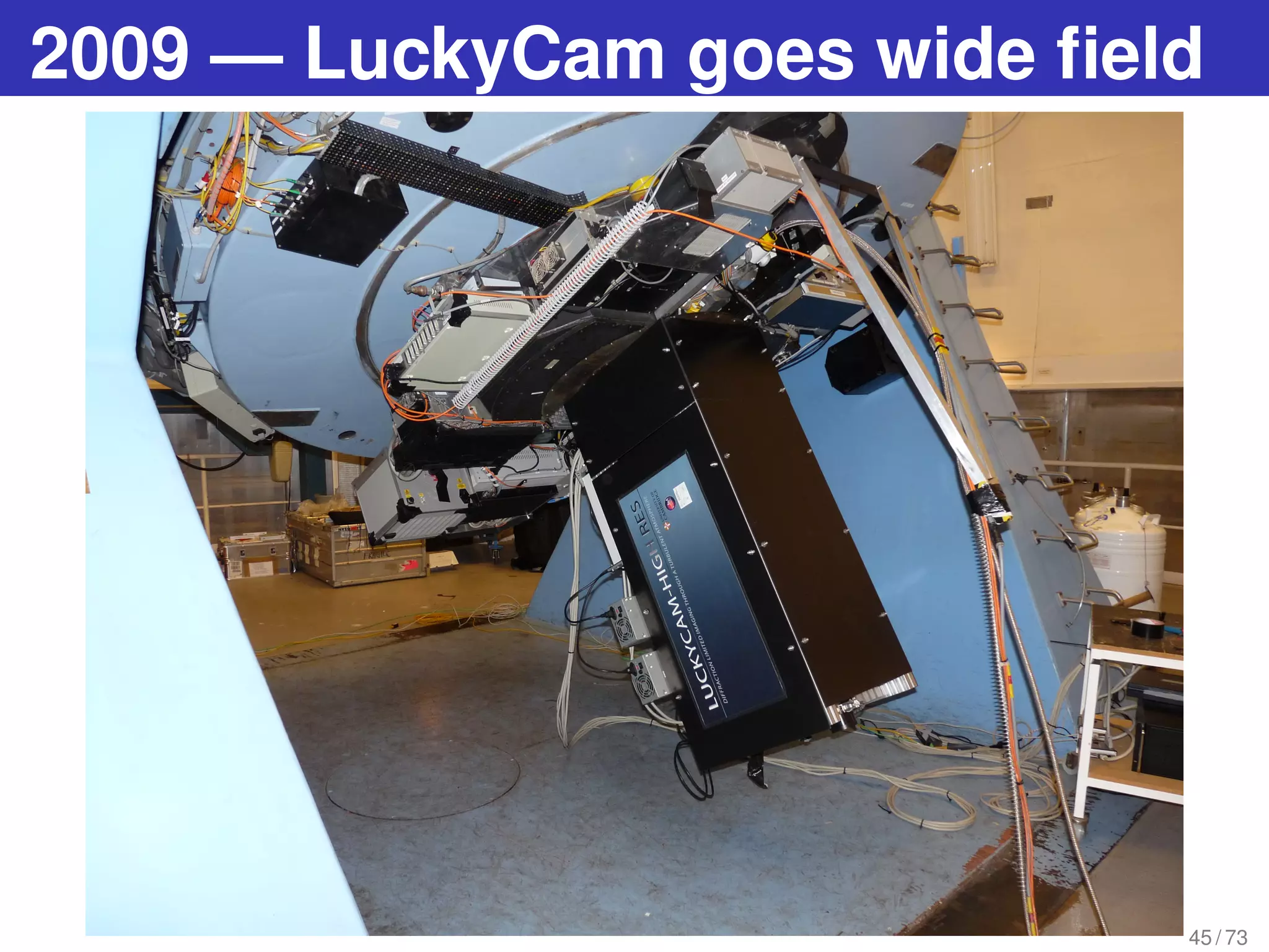 2009 — LuckyCam goes wide ﬁeld
45 / 73
 