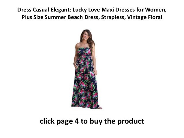 Best Elegant Casual Dress Code Lucky Love Maxi Dress For Women Plus S