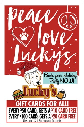 Print sample for Restaurant Holiday Promotion