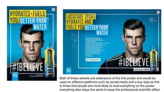 Both of these adverts are extensions of the first poster and would be
used on different platforms such as social media and a bus stop as this
is times that people are more likely to read everything on the poster,
everything else stays the same to keep the professional scientific effect.
 