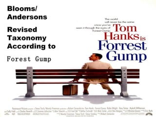 Blooms/ Andersons Revised Taxonomy According to  Forest Gump 