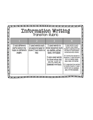 Lucy Informational Unit 15-16