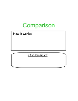 Comparison
How it works:
Our examples
 