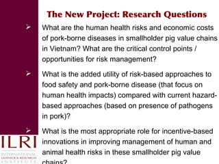 Reducing disease risks and improving food safety in smallholder pig value chains in Vietnam: What have we learned from previous work? 