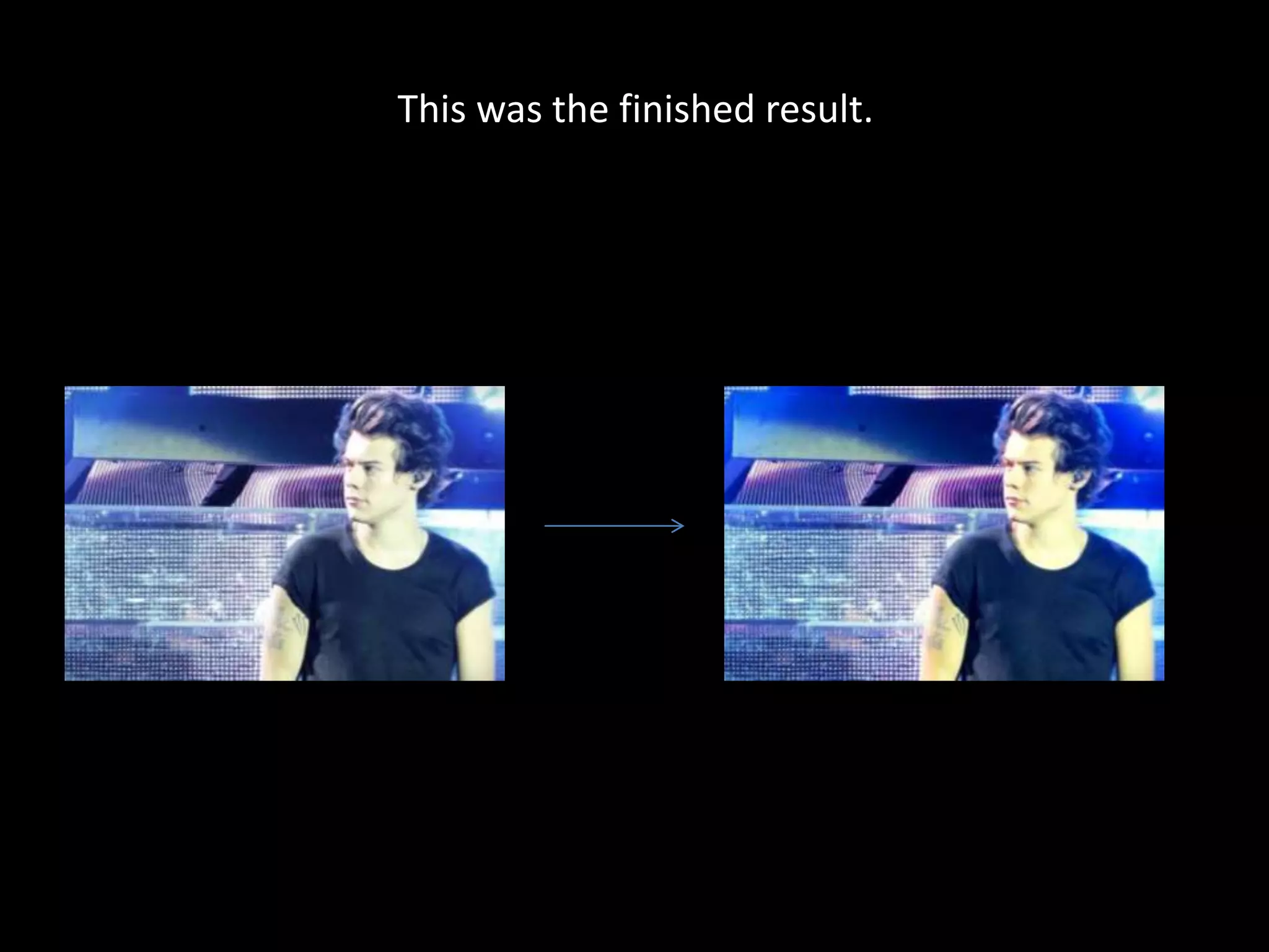 This was the finished result.
 