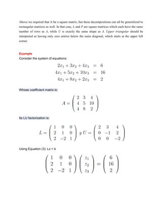 Lu decomposition | PDF | Free Download