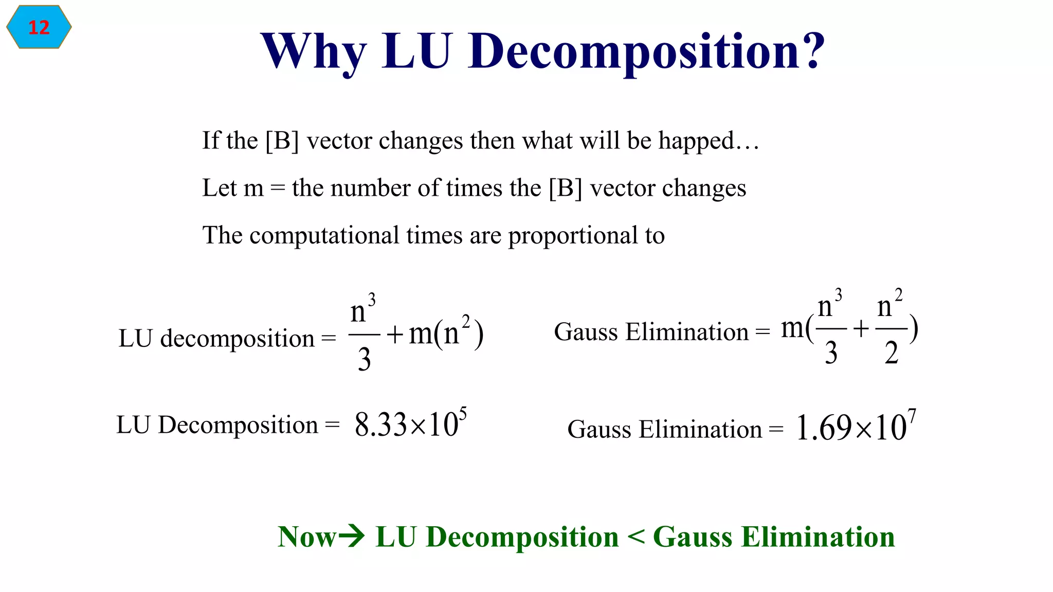Lu Decomposition | PPTX