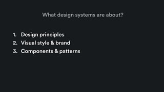 Three pillars of components in the design system | PDF