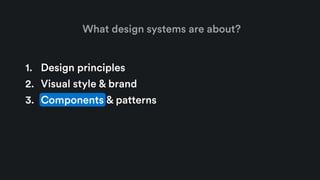Three pillars of components in the design system | PDF