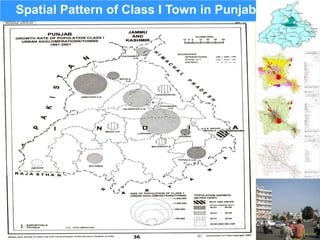 Spatial Pattern of Class I Town in Punjab
 