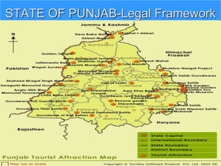STATE OF PUNJAB-Legal Framework
 