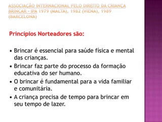   "BRINCAR É COISA SÉRIA !"(Fundação Samuel)