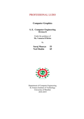 Ludo game using c++ with documentation | PDF