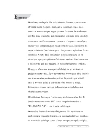 Questionário Sobre Ludoterapia, PDF, Ludoterapia
