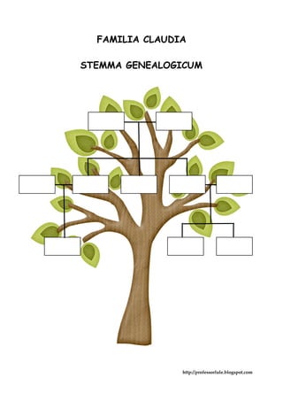 FAMILIA CLAUDIA
STEMMA GENEALOGICUM
http://professorlule.blogspot.com
 