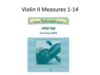 Violin II Measures 1-14 