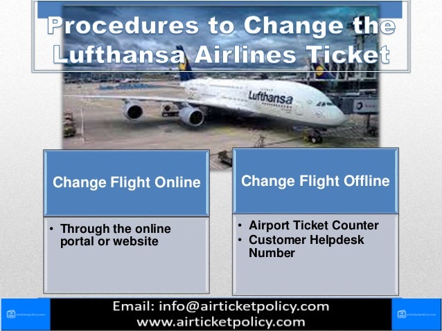 Lufthansa Airlines Flight Change Policy | Air Ticket Policy | PPTX