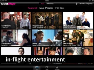 in-flight entertainment
 