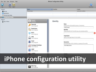 iPhone configuration utility
 