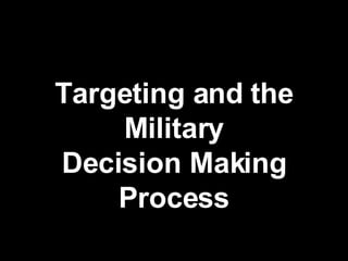 Luftwaffe Targeting | PPS