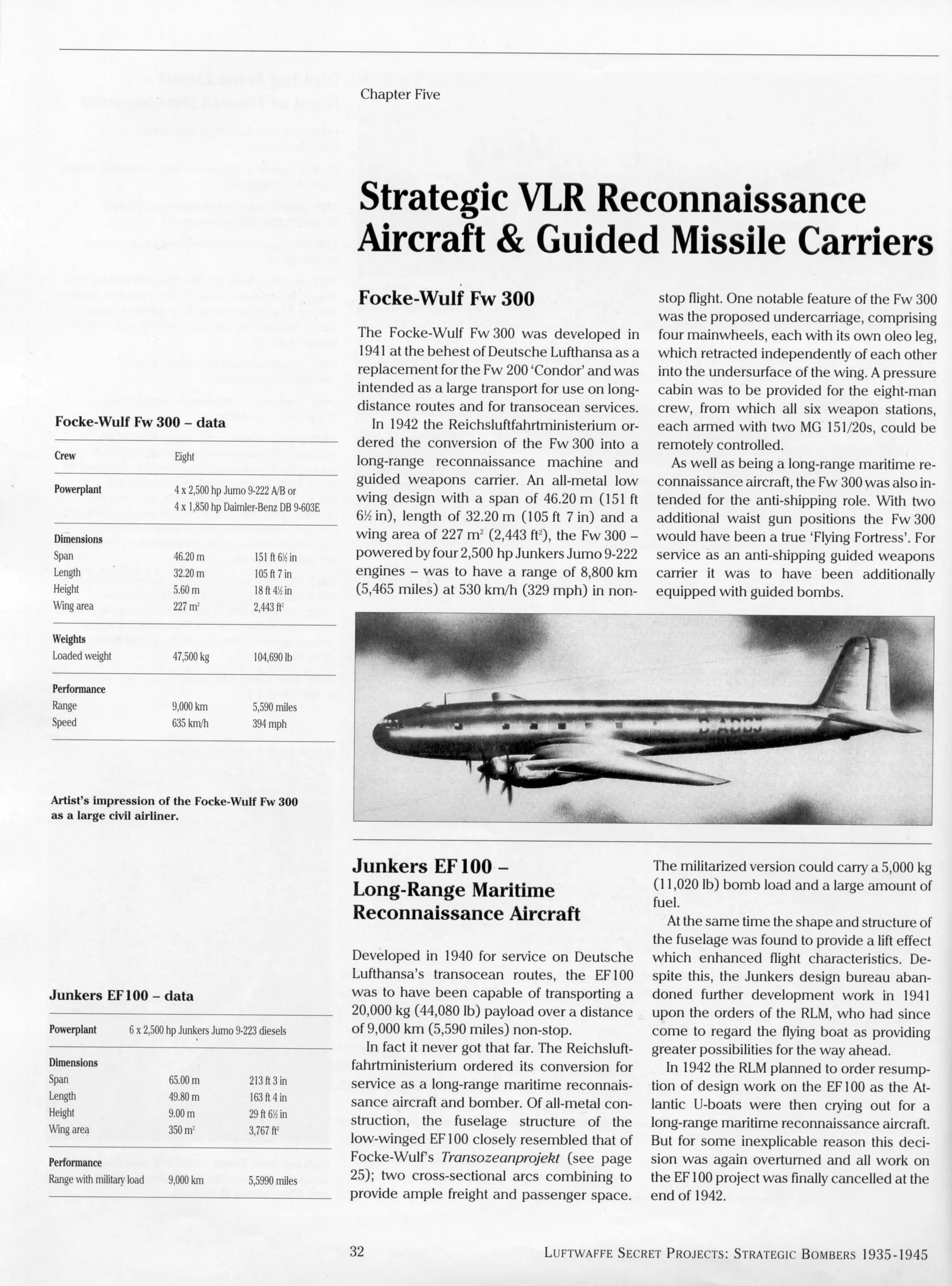 Luftwaffe: secret projects strategic bombers 1935-1945