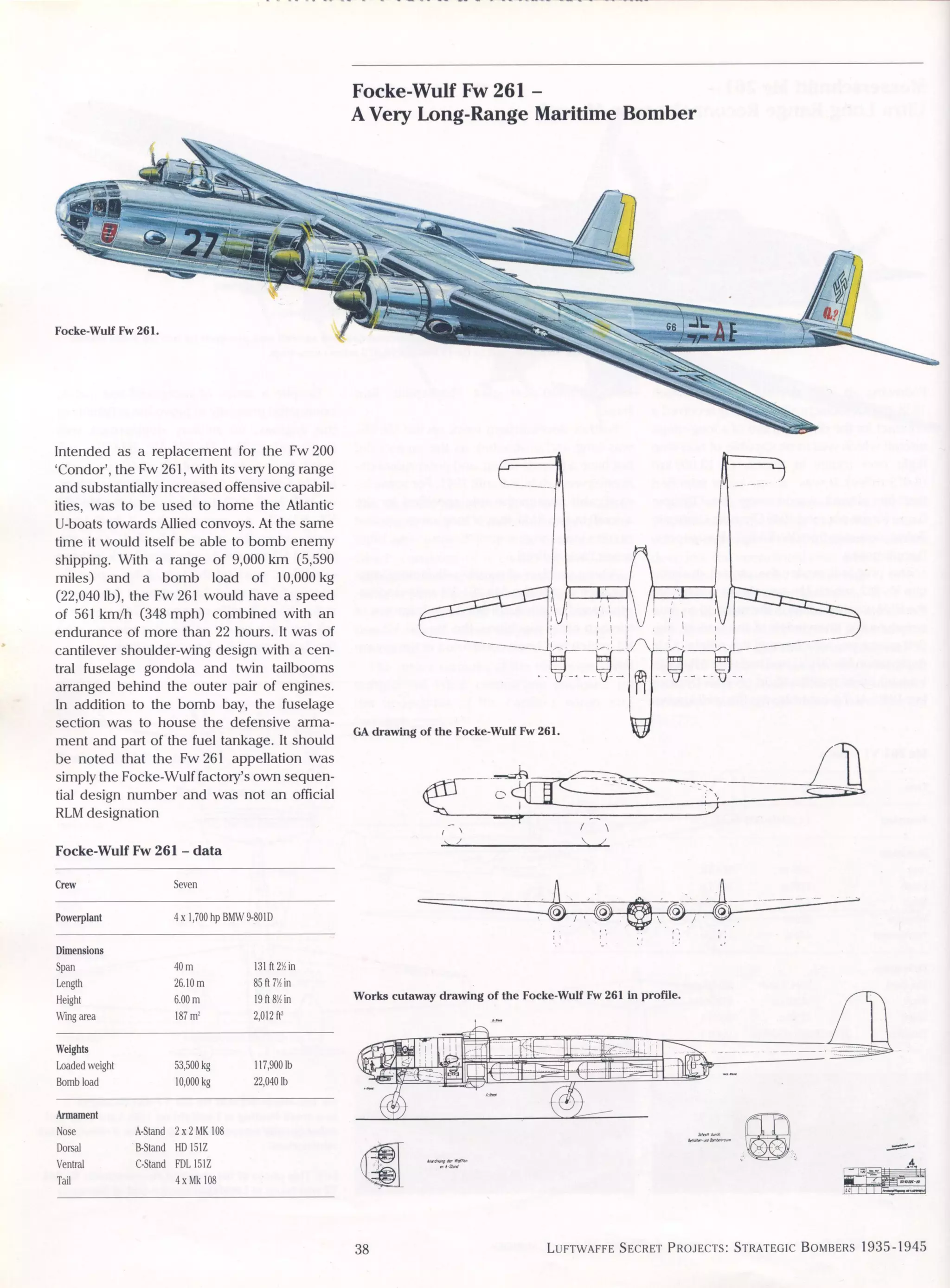 Luftwaffe: secret projects strategic bombers 1935-1945