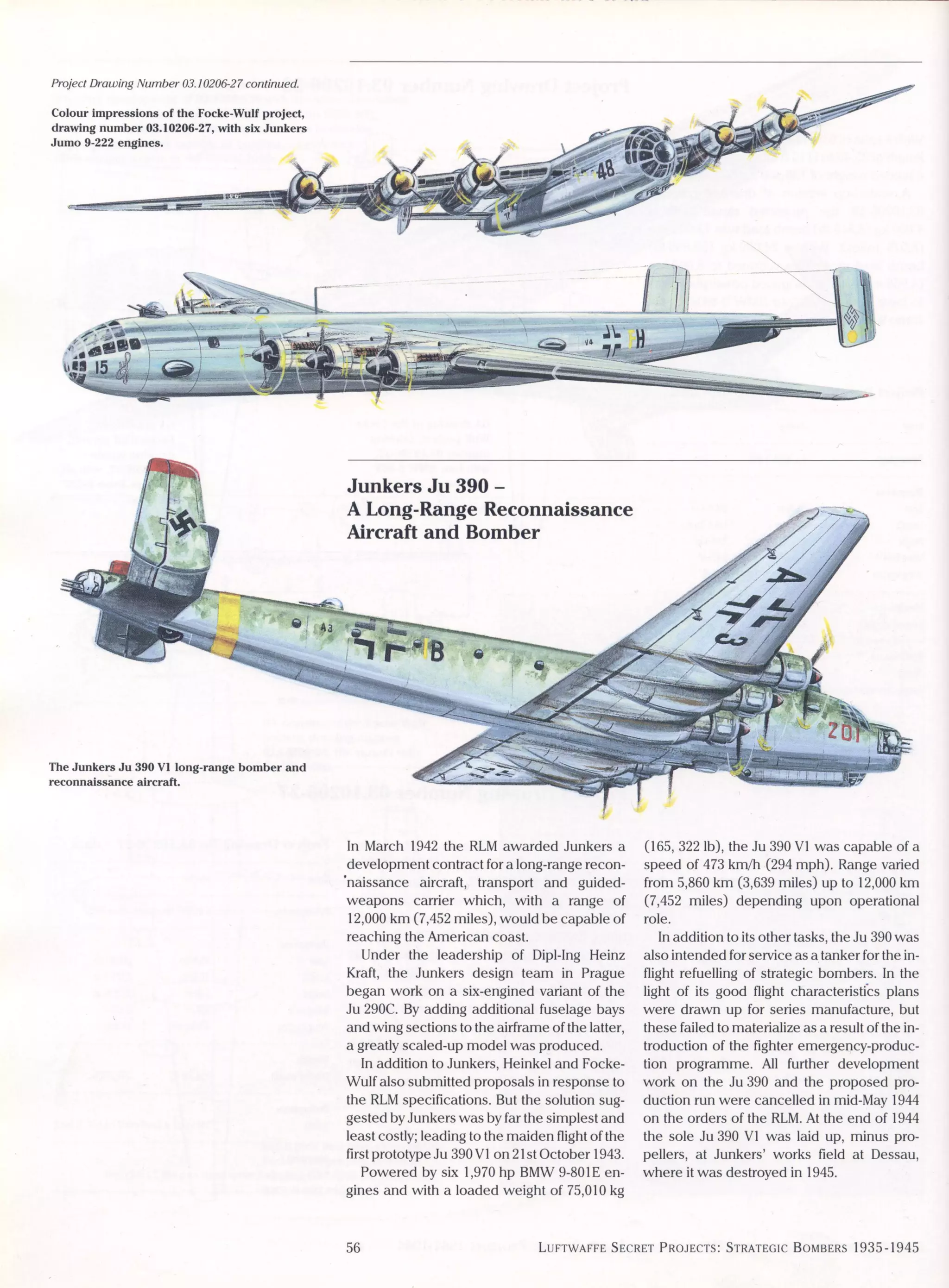 Luftwaffe: secret projects strategic bombers 1935-1945