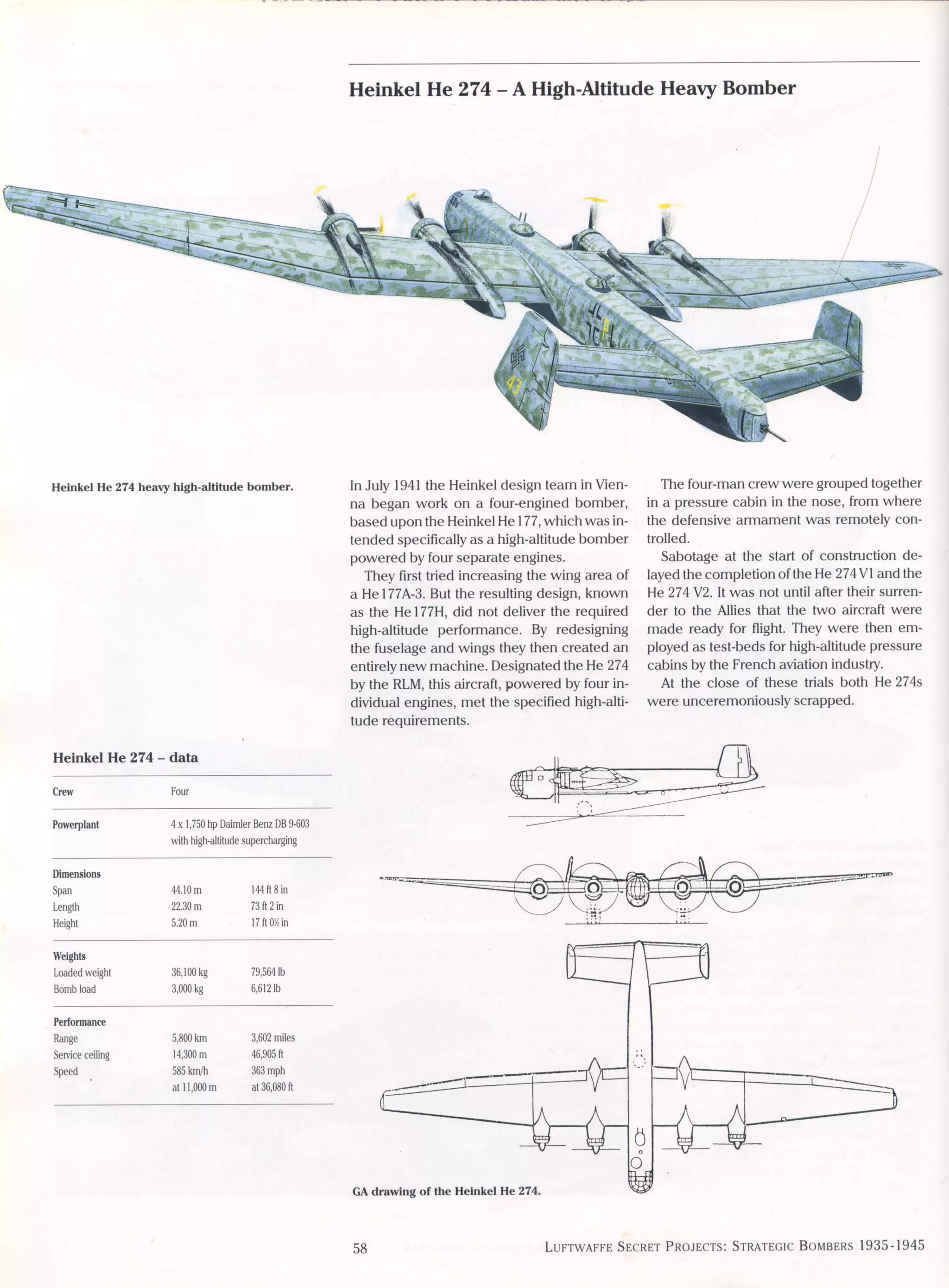 Luftwaffe: secret projects strategic bombers 1935-1945
