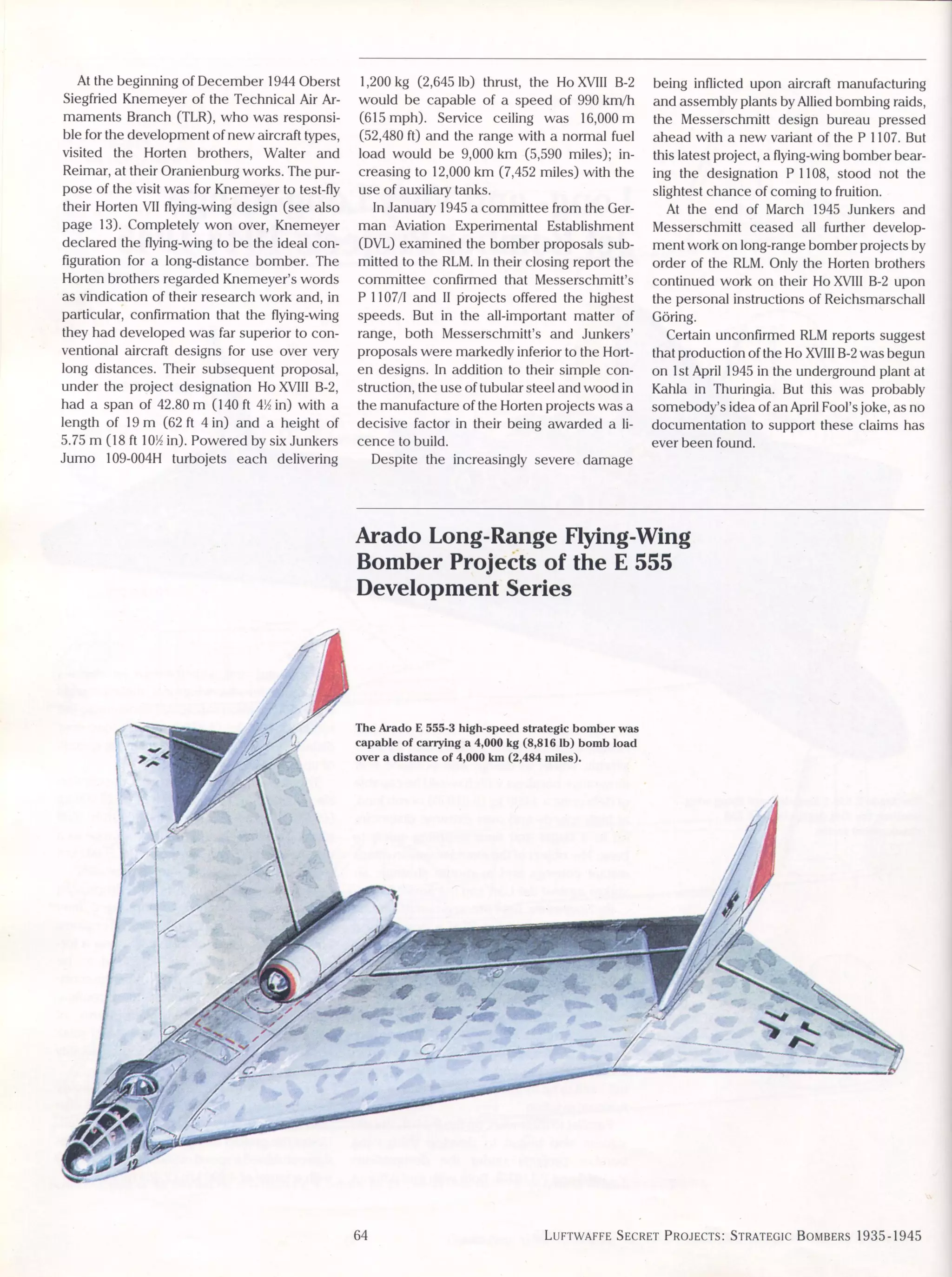 Luftwaffe: secret projects strategic bombers 1935-1945