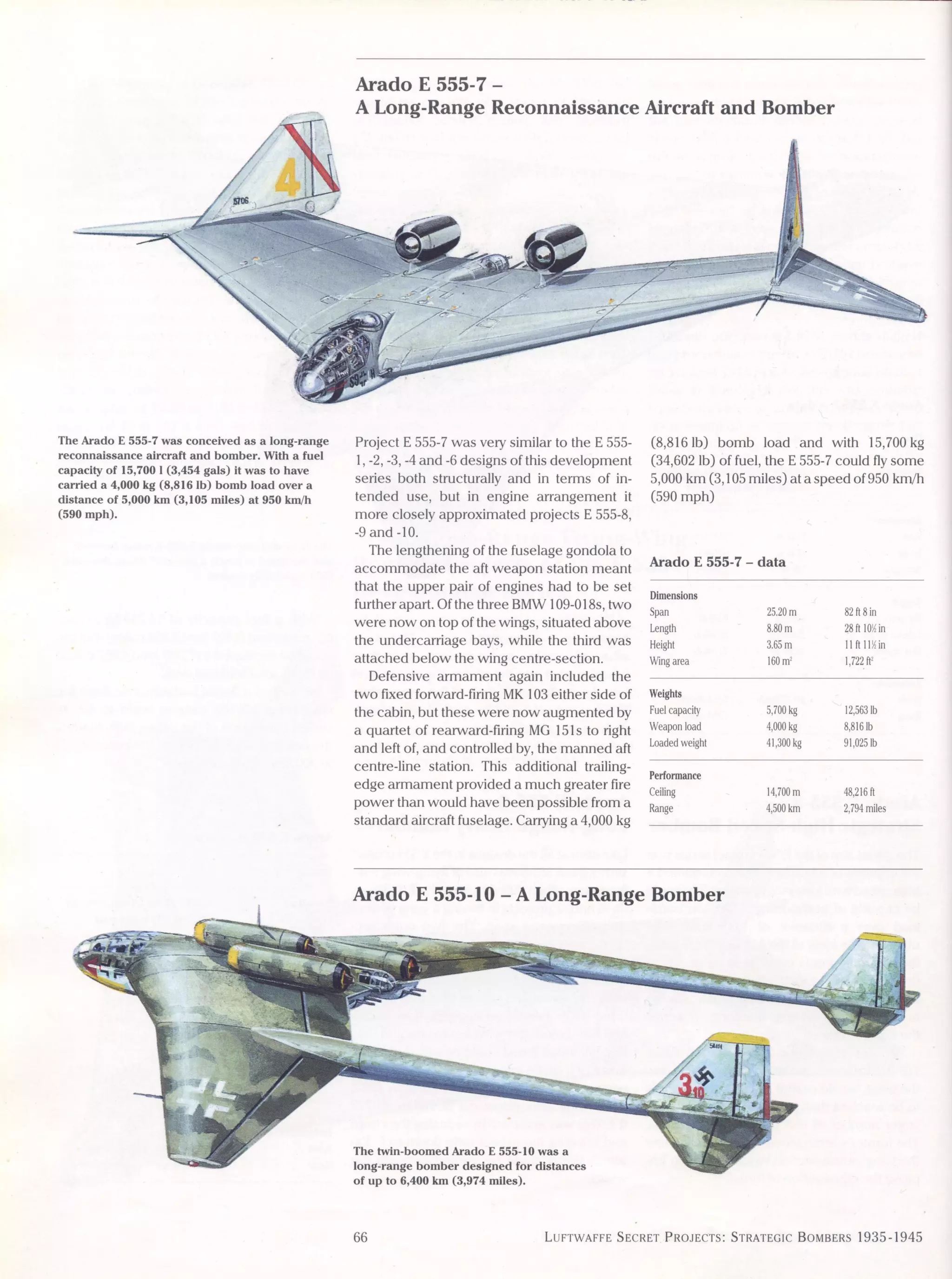Luftwaffe: secret projects strategic bombers 1935-1945