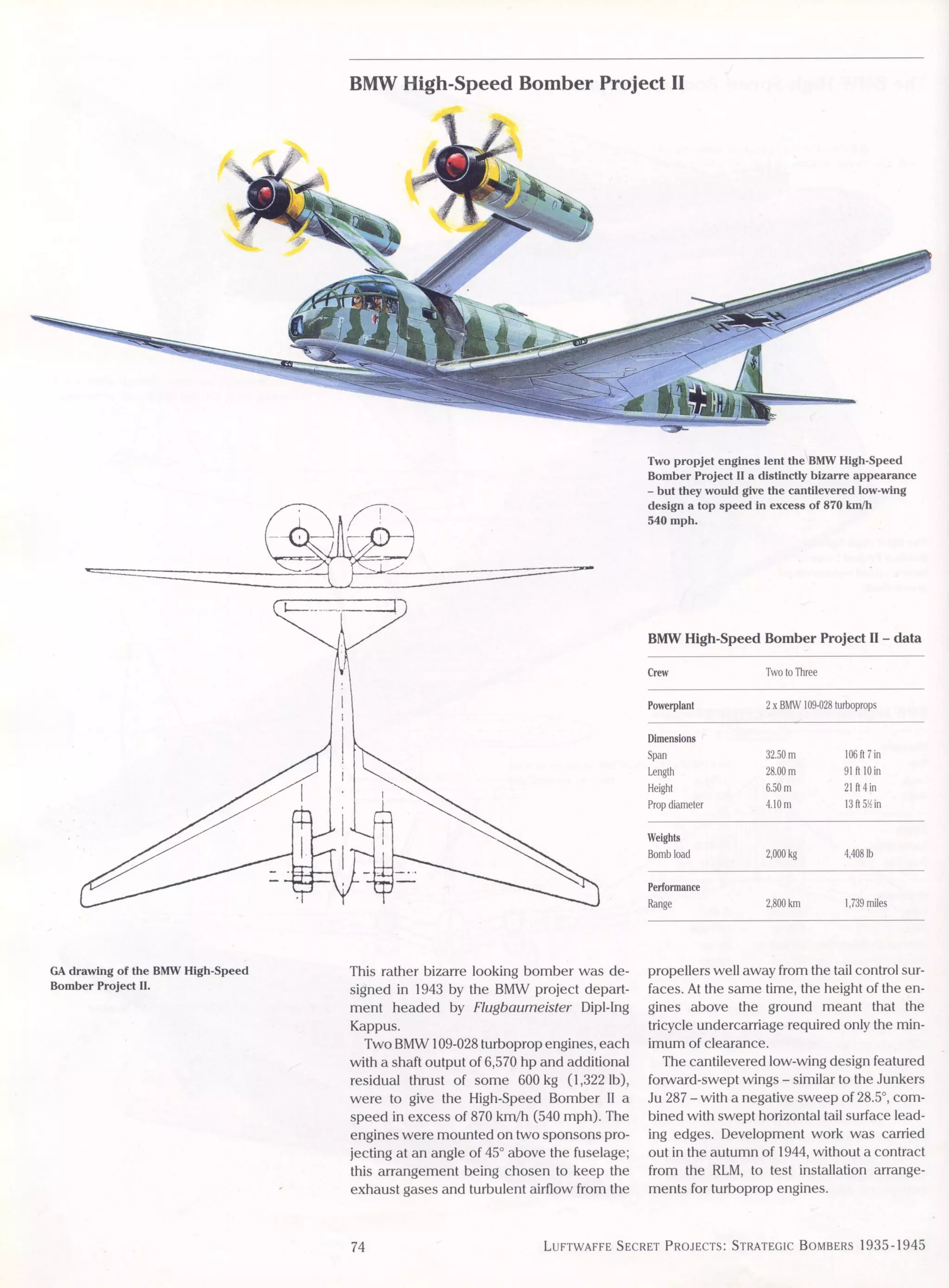 Luftwaffe: secret projects strategic bombers 1935-1945