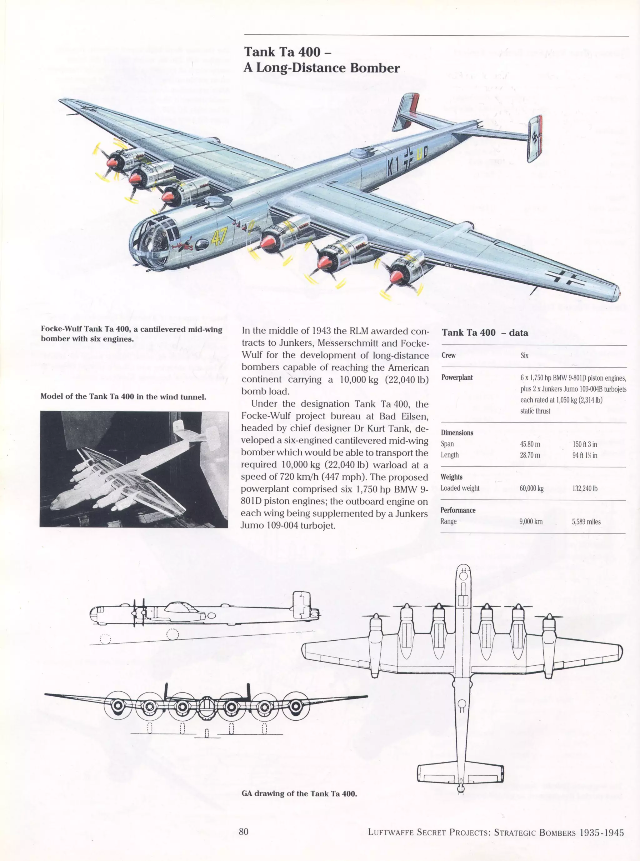 Luftwaffe: secret projects strategic bombers 1935-1945