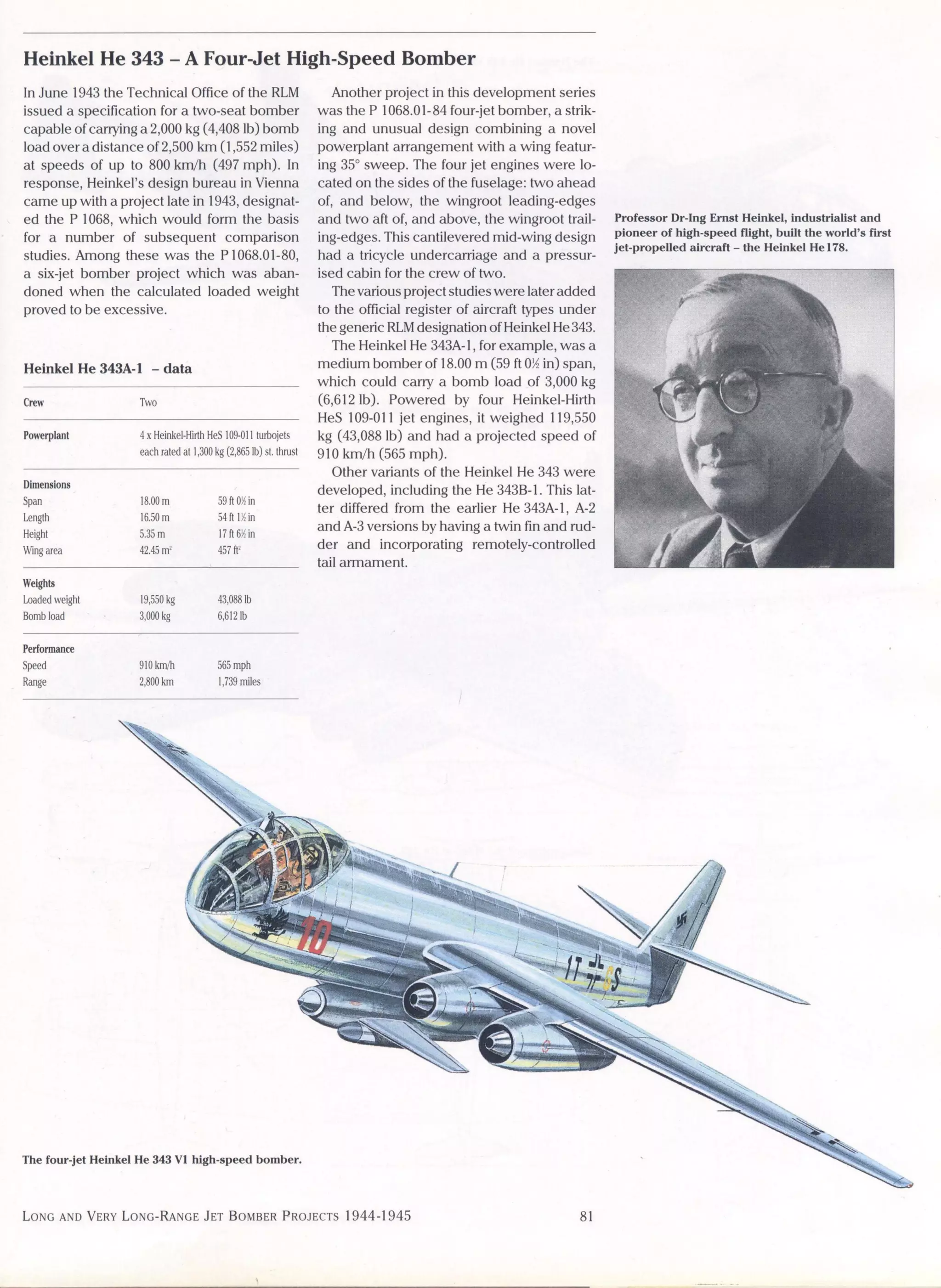 Luftwaffe: secret projects strategic bombers 1935-1945