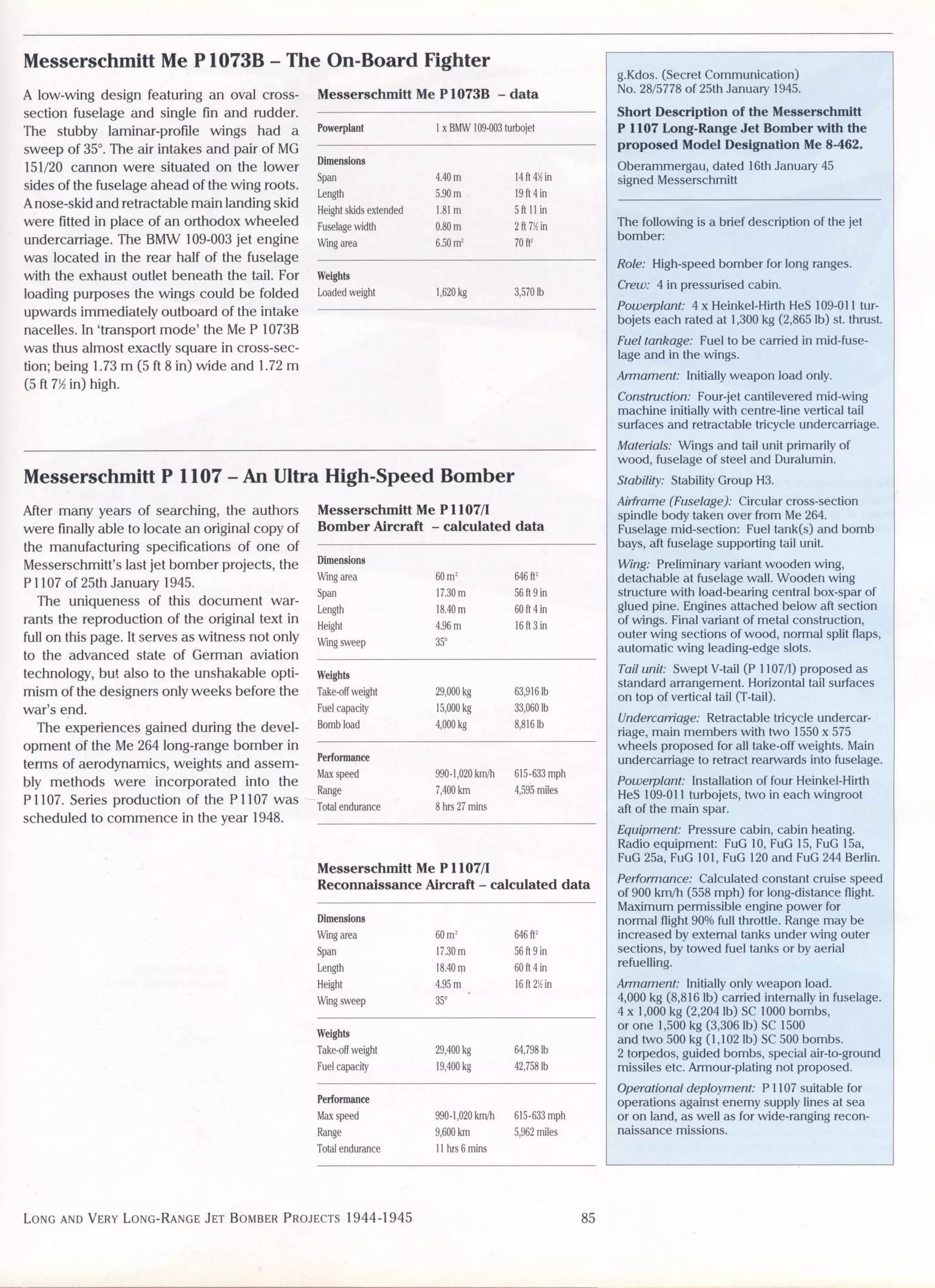 Luftwaffe: secret projects strategic bombers 1935-1945