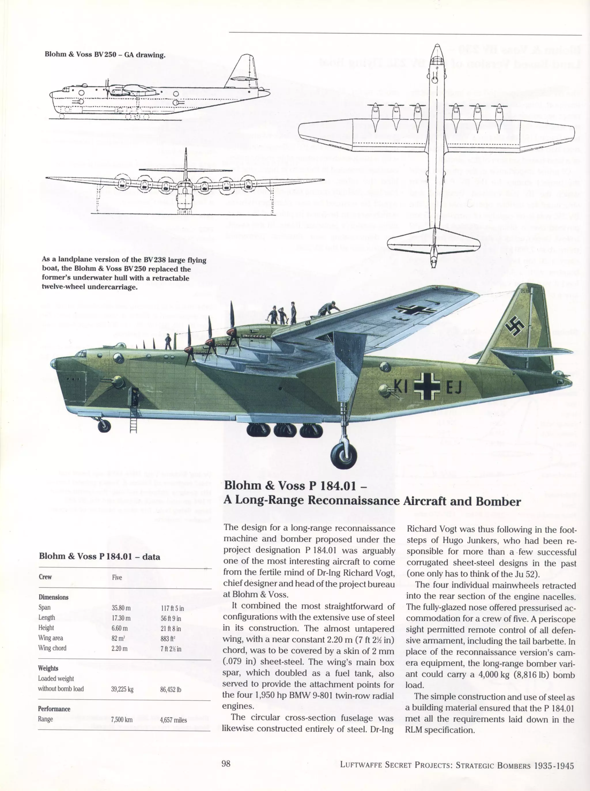 Luftwaffe: secret projects strategic bombers 1935-1945