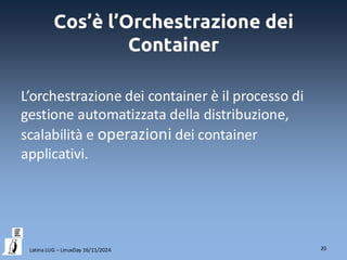 Dalle VM ai container e poi dritti fino a Kubernetes | PDF