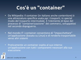 Dalle VM ai container e poi dritti fino a Kubernetes | PDF