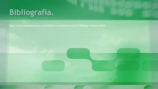 Bibliografia.
http://www.zonaturistica.com/atractivos-turisticos-en/14-hidalgo-mexico.html
 